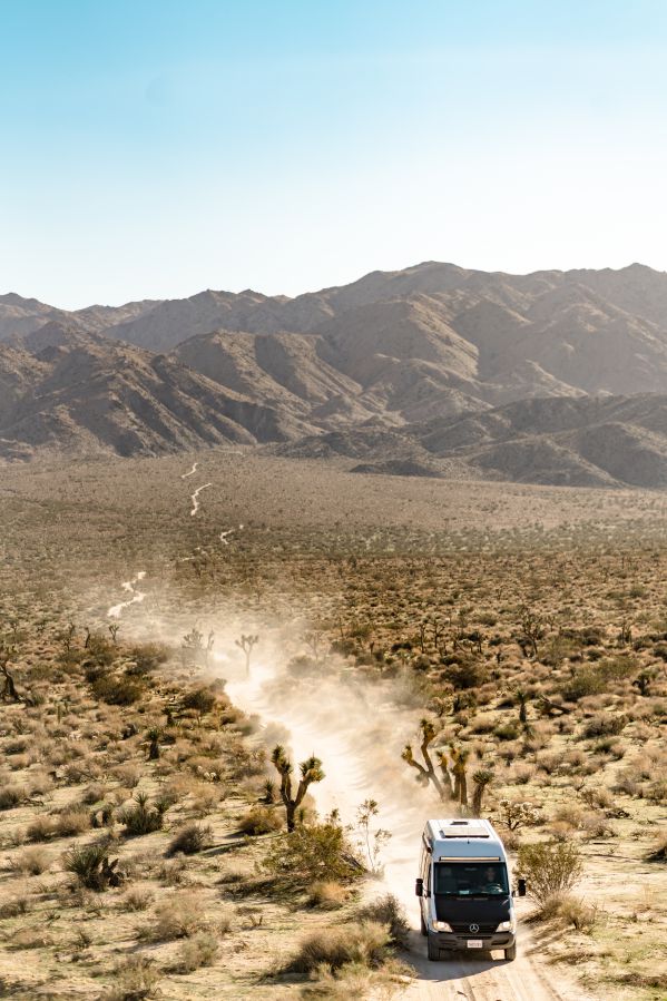 VanCraft long wheelbase sprinter campervan in Joshua Tree National Park 600x899 2
